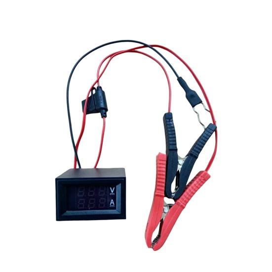 Automobil-Batterie-Leckagedetektor, Fahrzeug-Ruhestromtester mit Spannungsanzeige, Werkzeug zur Erkennung von Autobatterie-Lecks, Batterieentladungstester mit schwarz