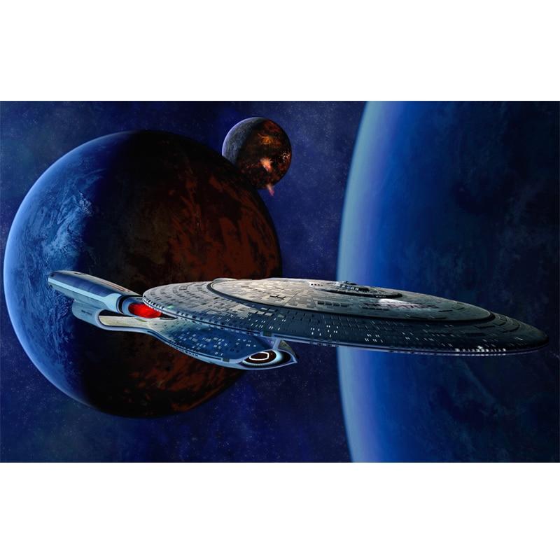 5d Diy Runde / Runde Diamant Malerei Star Trek Kreuzstich Diamant Stickerei Kreuzstich Home Dekoration Full Round 40x50CM