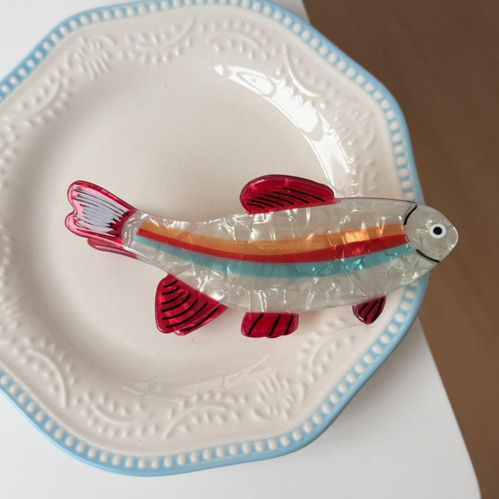 Thunfisch Meeres Tier Haarkralle Haarnadel Fisch Greifklemme Meeresleben Fisch Haarspange Streetwear Style 1