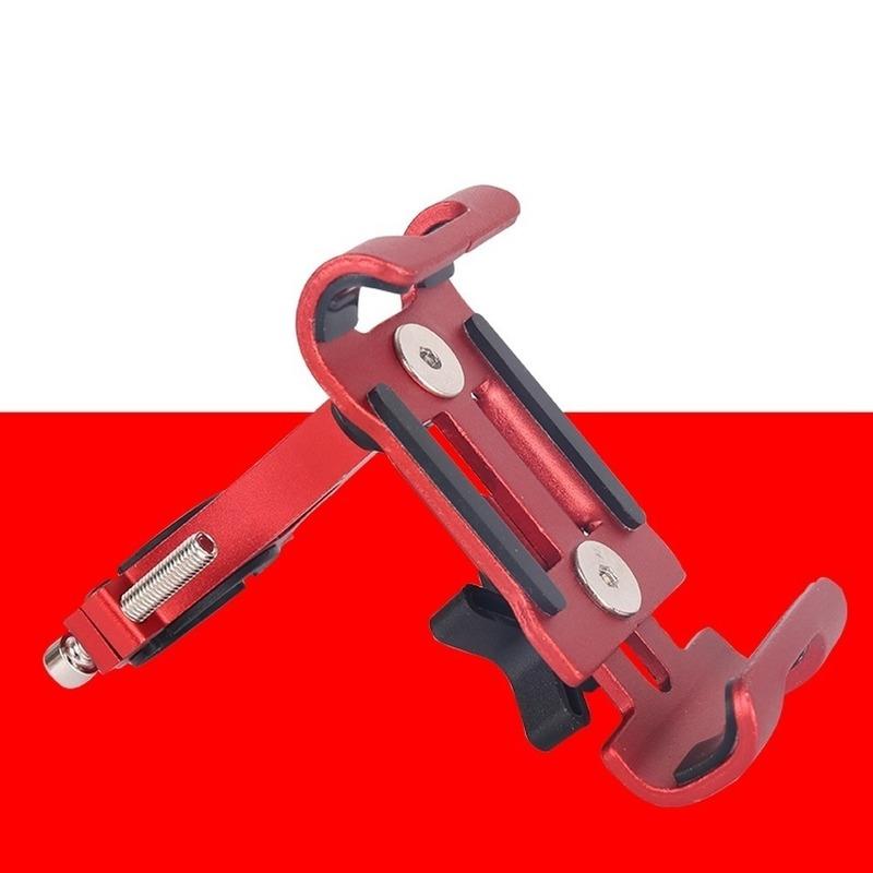 Fahrrad Motorrad Fahrrad Telefon Halter Anti-rutsch 360 Grad Einstellbar Drehbare Telefon Halter Fahrrad Telefon Steht rot