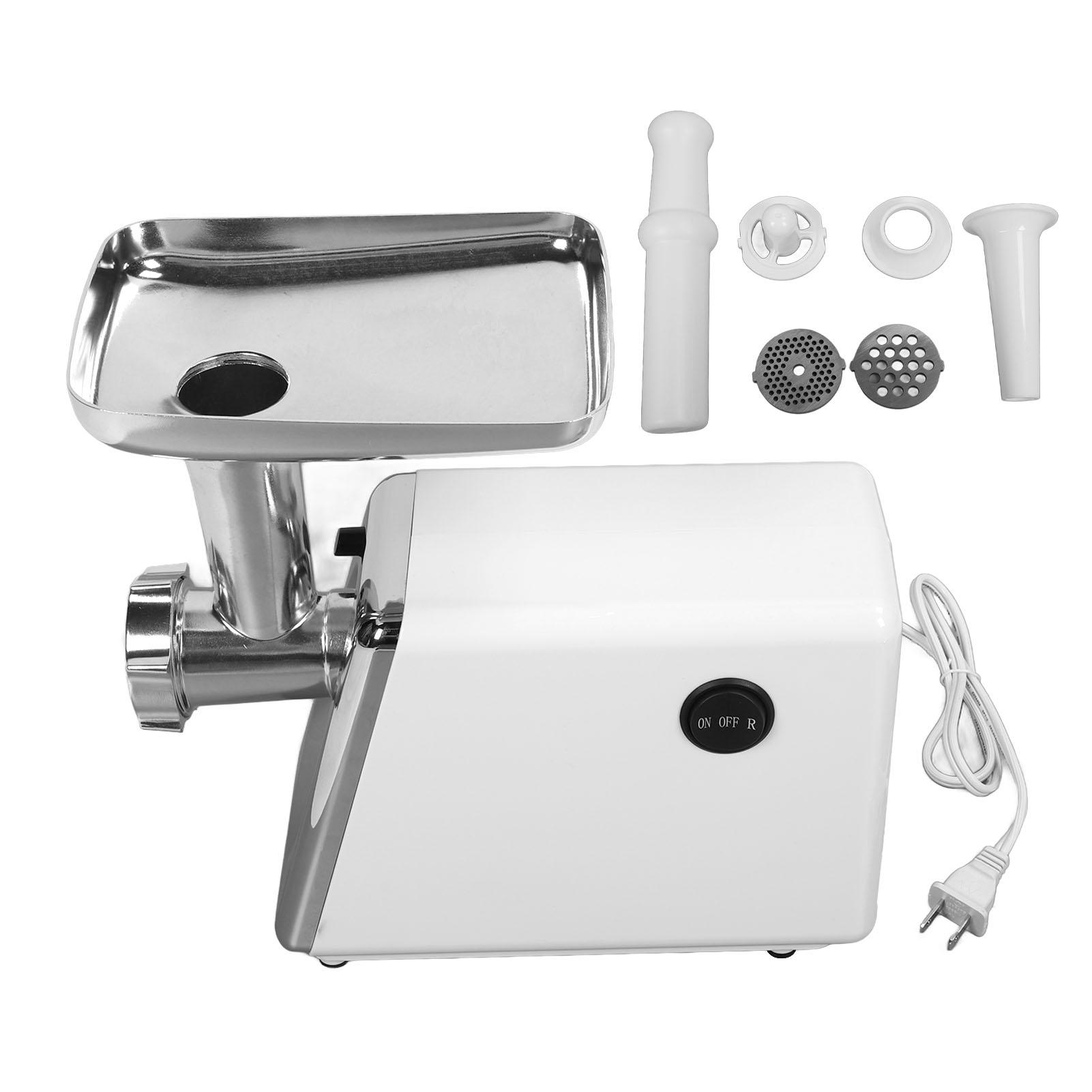 Kleiner elektrischer Fleischwolf für den Haushalt, Wurstmaschine, Hochleistungs-Fleischwolf, Standard-Edelstahl