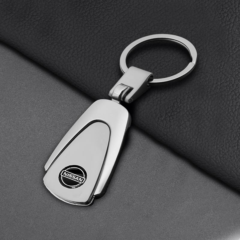 Leder Schlüsselanhänger Auto Schlüsselanhänger Anhänger Schlüsselanhänger Autozubehör Für Nissan Nismo Qashqai j11 Juke GTR X-Trail Patrol Micra Navara Tiida gray