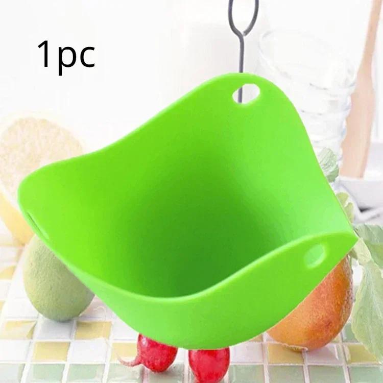 4 Stück Silikon Eierkocher Pochierpfanne Form Küchenwerkzeug Zubehör Kochwerkzeuge Gadget Küchenzubehör Kochen Küchenhelfer 1