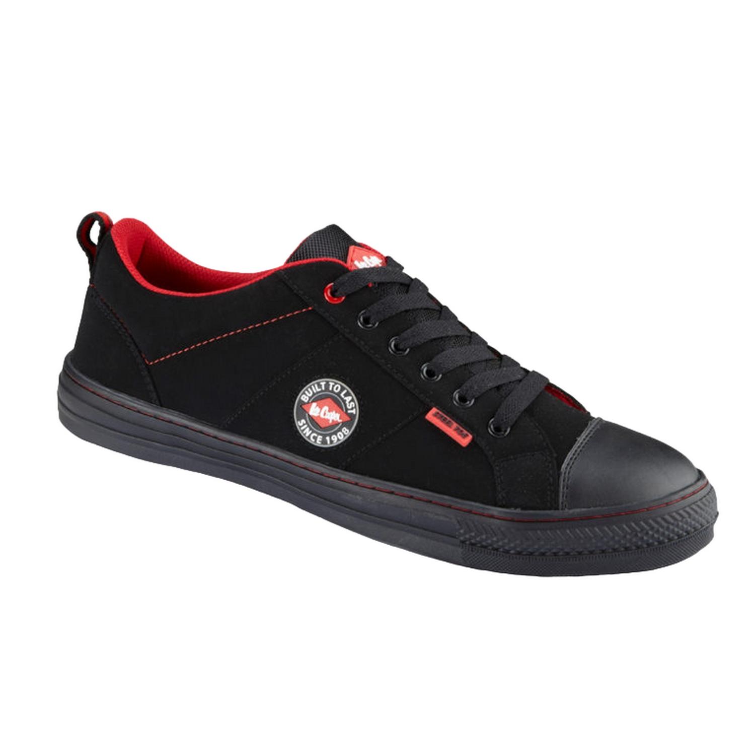 Lee Cooper Rutschfeste Sicherheitsschuhe aus Nubukleder für Erwachsene, Unisex 9 UK schwarz