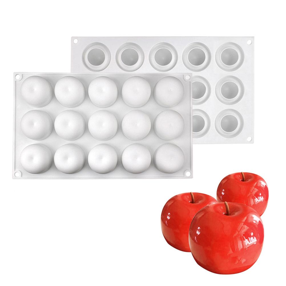 Heiligabend 15 Mulden Apfeldesign Silikon Kuchenformen Schokolade Mousse Gebäck Backformen