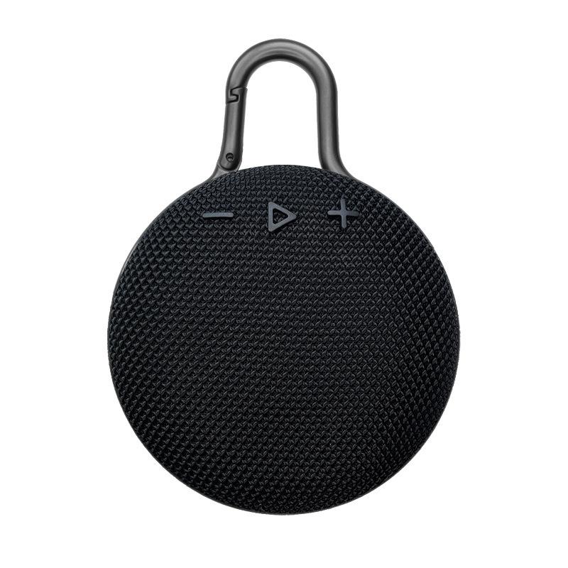 Clip3 Kleiner kompakter Bluetooth-Lautsprecher, tragbarer kabelloser Lautsprecher mit lautem Stereoklang 14x10x4.5cm schwarz