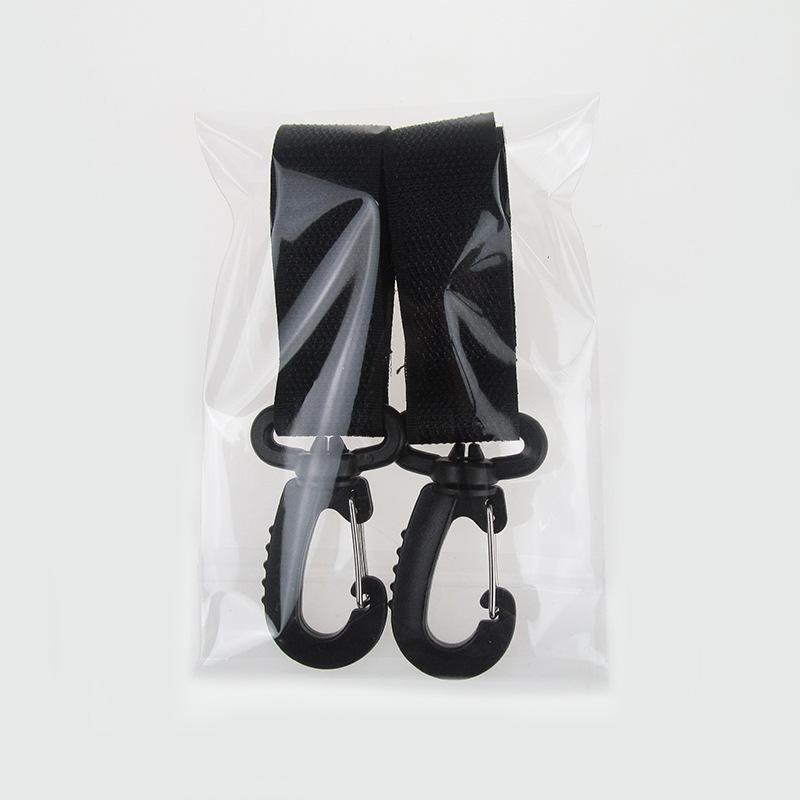 Haken für Kinderwagen, Zubehör für Kinderwagen, Mehrzweck-Zubehör für Wickeltaschen, Mamatasche, Hakenzubehör schwarz