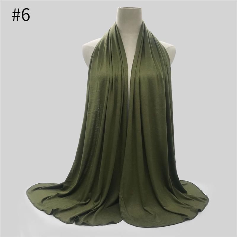 28Farben Modal Baumwolle Jersey Hijab Schal Ramadan Langes Muslimisches Schal Einfach Uni Weich Turban Wickeltücher Für Frauen Stirnband gray