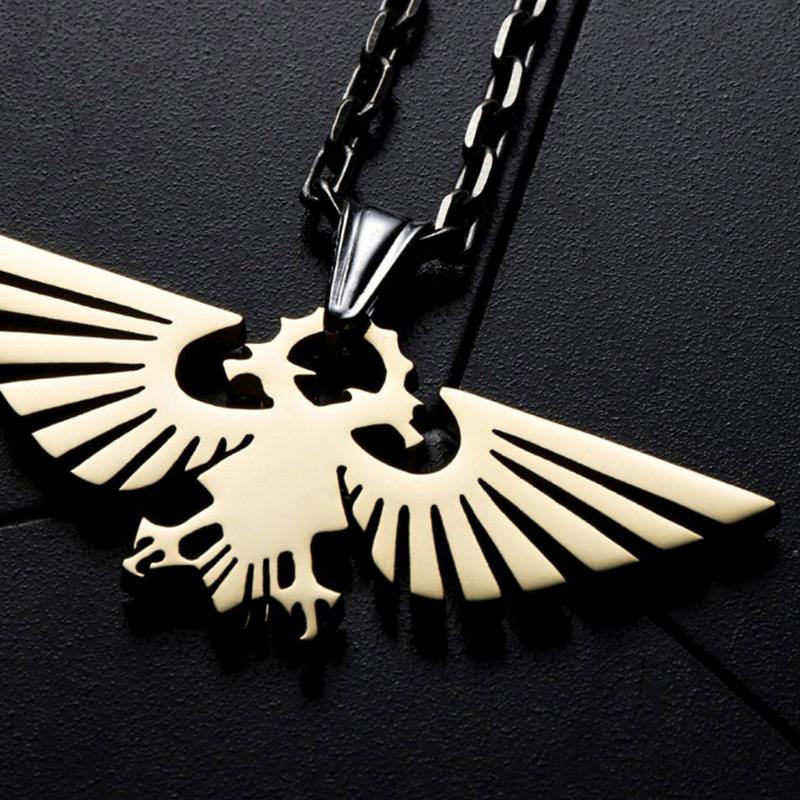 Star Casting Warhammer 40K Umgebendes Reich Adler Halskette Herren Anhänger Schmuck Geschenk chain