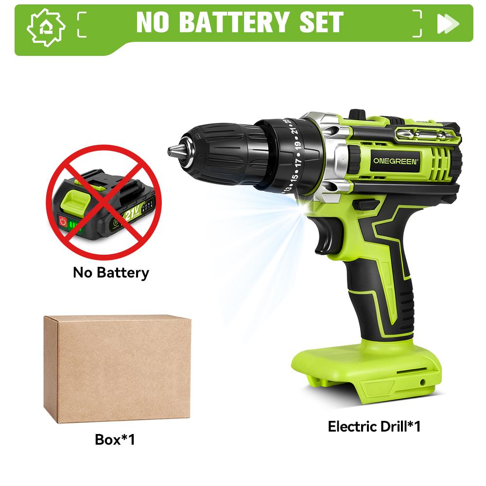 ONEGREEN 25+3 Drehmoment Elektro-Schlagschrauber 2 Gänge Einstellbarer Akku-Elektroschrauber Elektrowerkzeug Für Makita 21V Akku Stift Without Battery