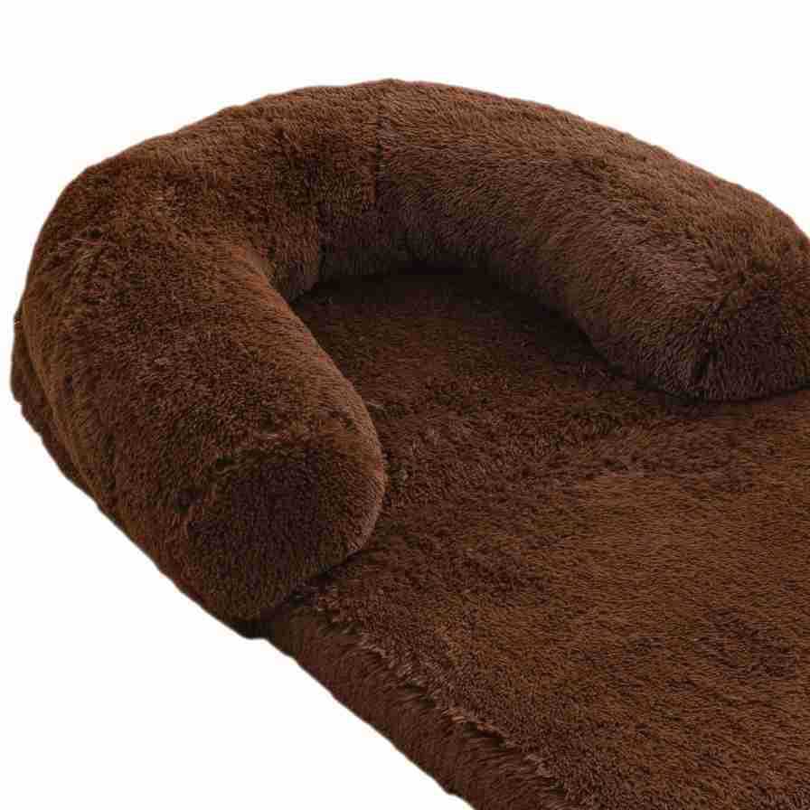 Großes Hundebett für Menschen Faltbares Haustiersofa Große Hundehütte Plüsch Winter Warm Hundematte Katzenhöhle Hundehütte Hundehüttendecke 178X100X30CM black