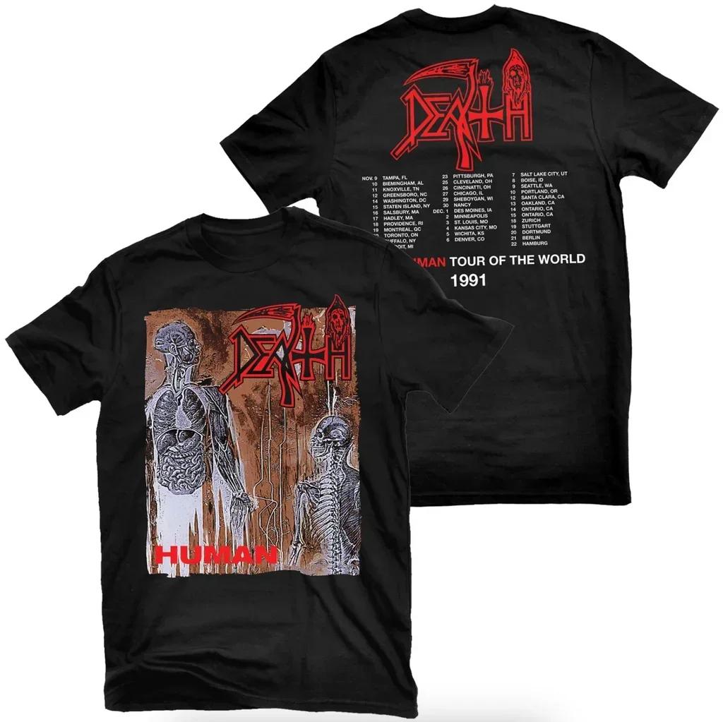 Humorvolles The Representative Band of Death Metal T-Shirt Herren Damen Sommer Baumwolle Band T-Shirt Death Metal Kurzarm T-Shirt Tops 3XL brown