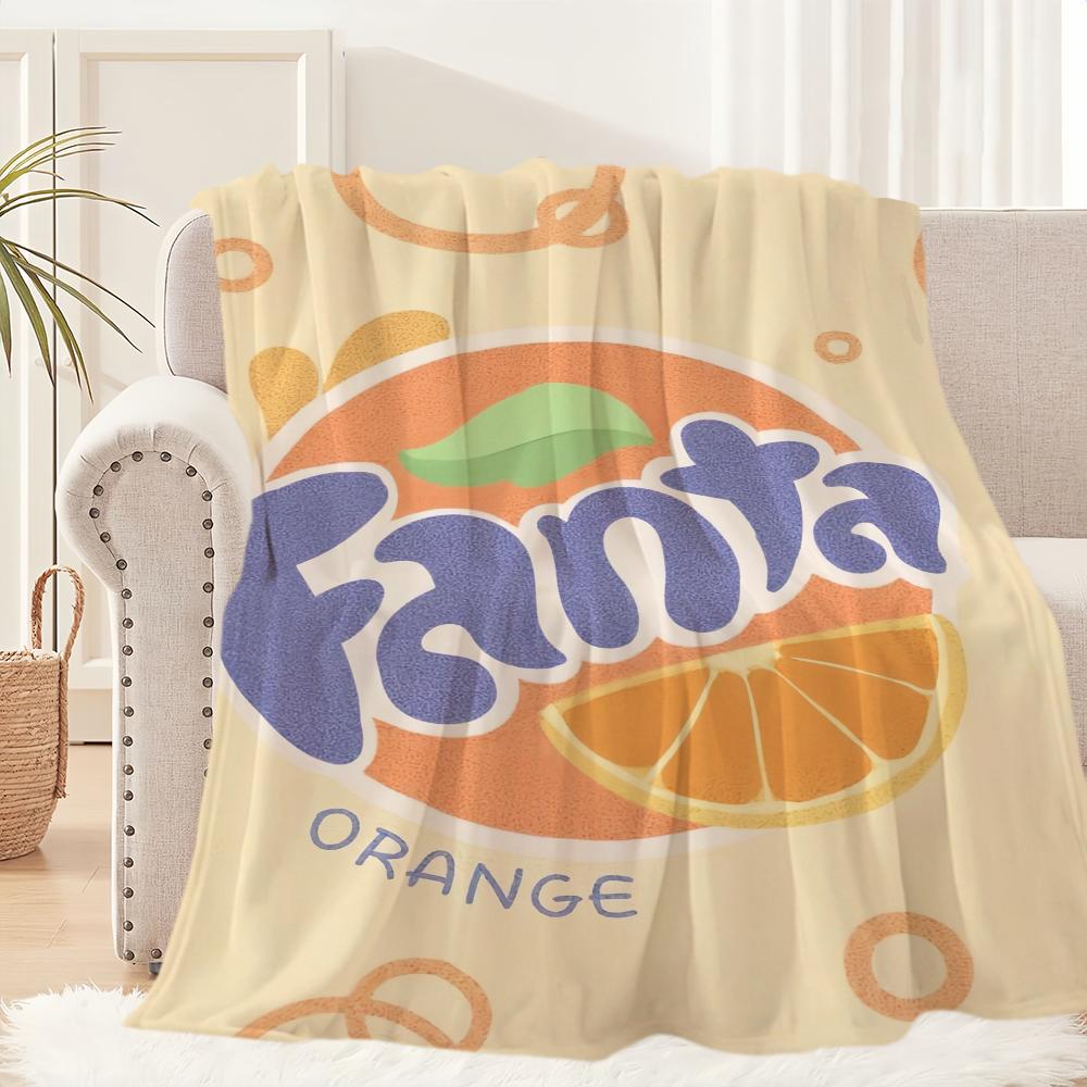 Lustige F-Fanta Logo Decke Plüsch Nickerchen Sofa Teppich für Wohnzimmer Warm Büro Schlafzimmer Geburtstag Zuhause Reise Kinder Geschenke 75x90cm