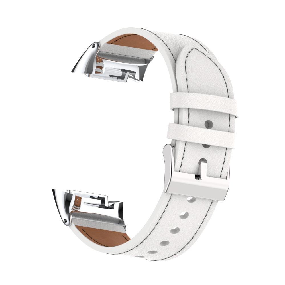 Leder Armband für Fitbit Charge 5 Band Ersetzen Armband Armband Armband für Fitbit Charge 6 Strap Smartwatch correa For Fitbit Charge 6/5 weiß