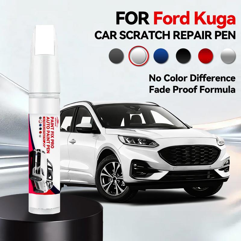 Für Ford Kuga 1990-2026 Lackreparaturstift Ausbesserungsstift Kratzerentferner DIY Autozubehör Schwarz Weiß Silber Grau Blau Rot perlmutt weiß