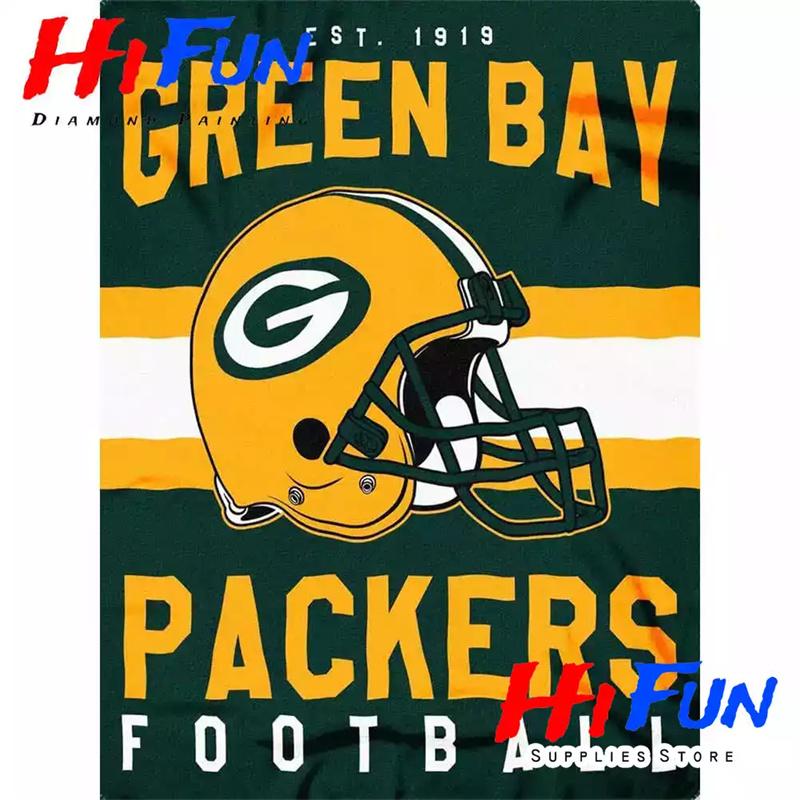 Diamond Painting Sets für Erwachsene ,American Football Sport , DIY 5D Diamond Art ,Wanddekoration,Geschenkoptionen für Football-Fans Round 20x30cm