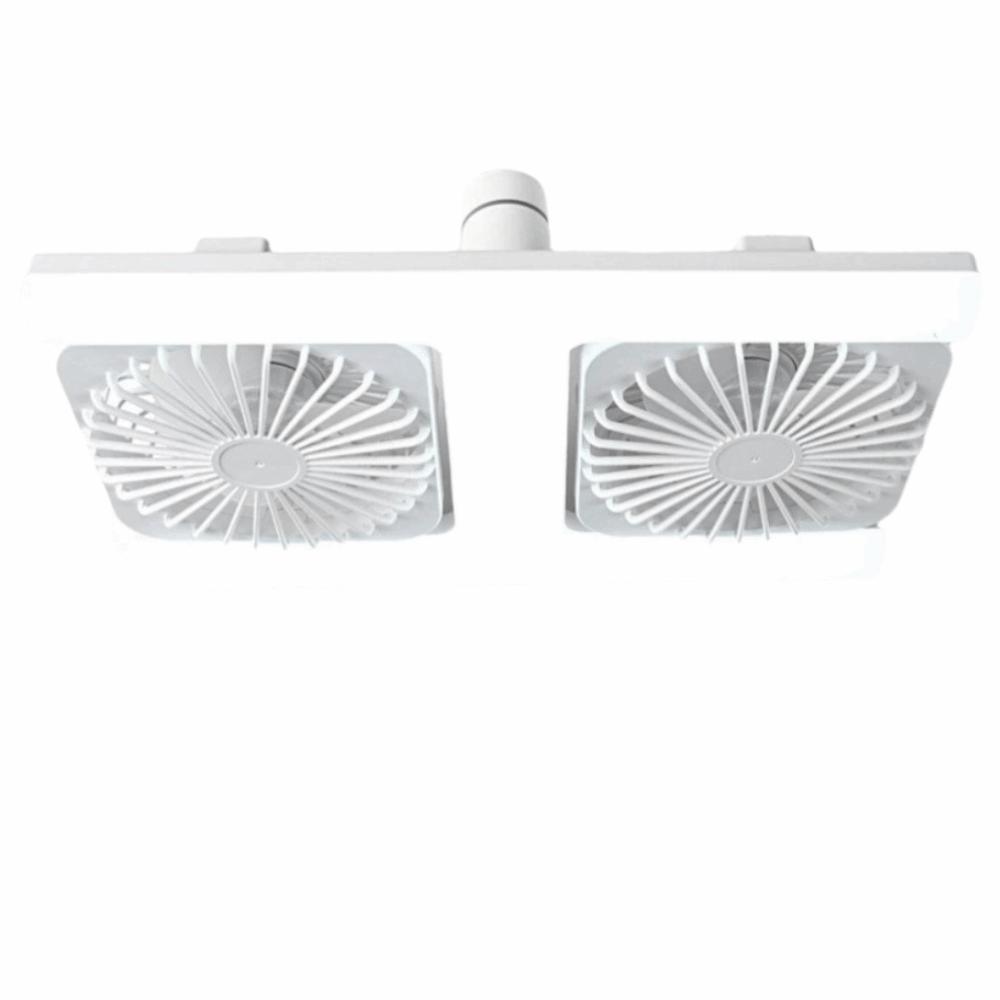 60W Power LED Deckenventilator Doppelblatt Fernbedienung Ventilator Super Wind Doppelreihenventilator Heimgebrauch weiß