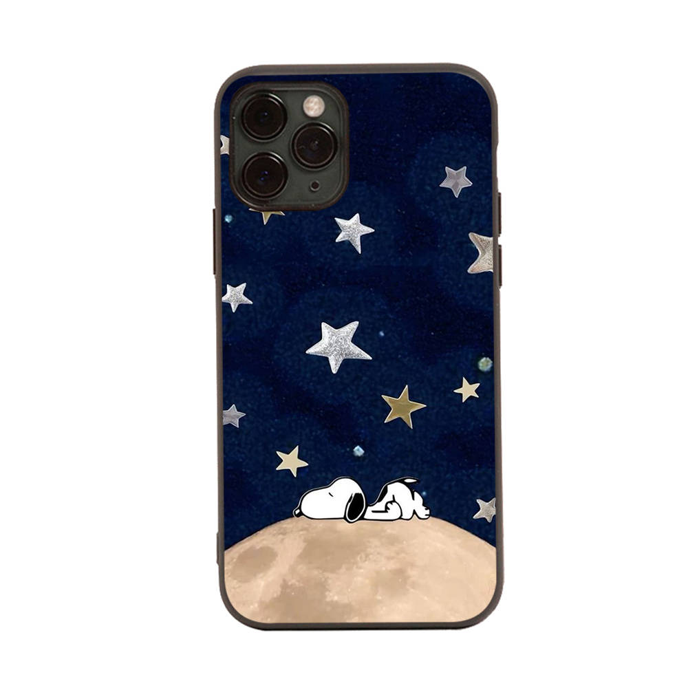 SM17 Snoopy Schwarze Softhülle für Samsung Note 20 Lite S24 Ultra S23 A03 A05 A06 A11 A71 A15 A16 A13 A24 A25 A33 A52 A53 A50 M55 M35 Plus Samsung S23 harlekin