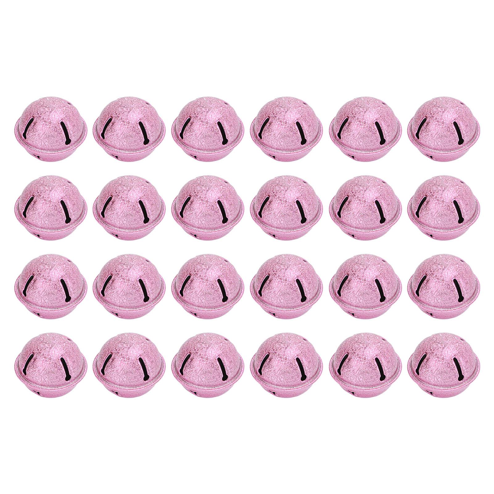 24 stücke Weihnachten Glocken 40mm Eisen Hohl Pentagramm Form Weihnachten Frosted Glocken licht lila