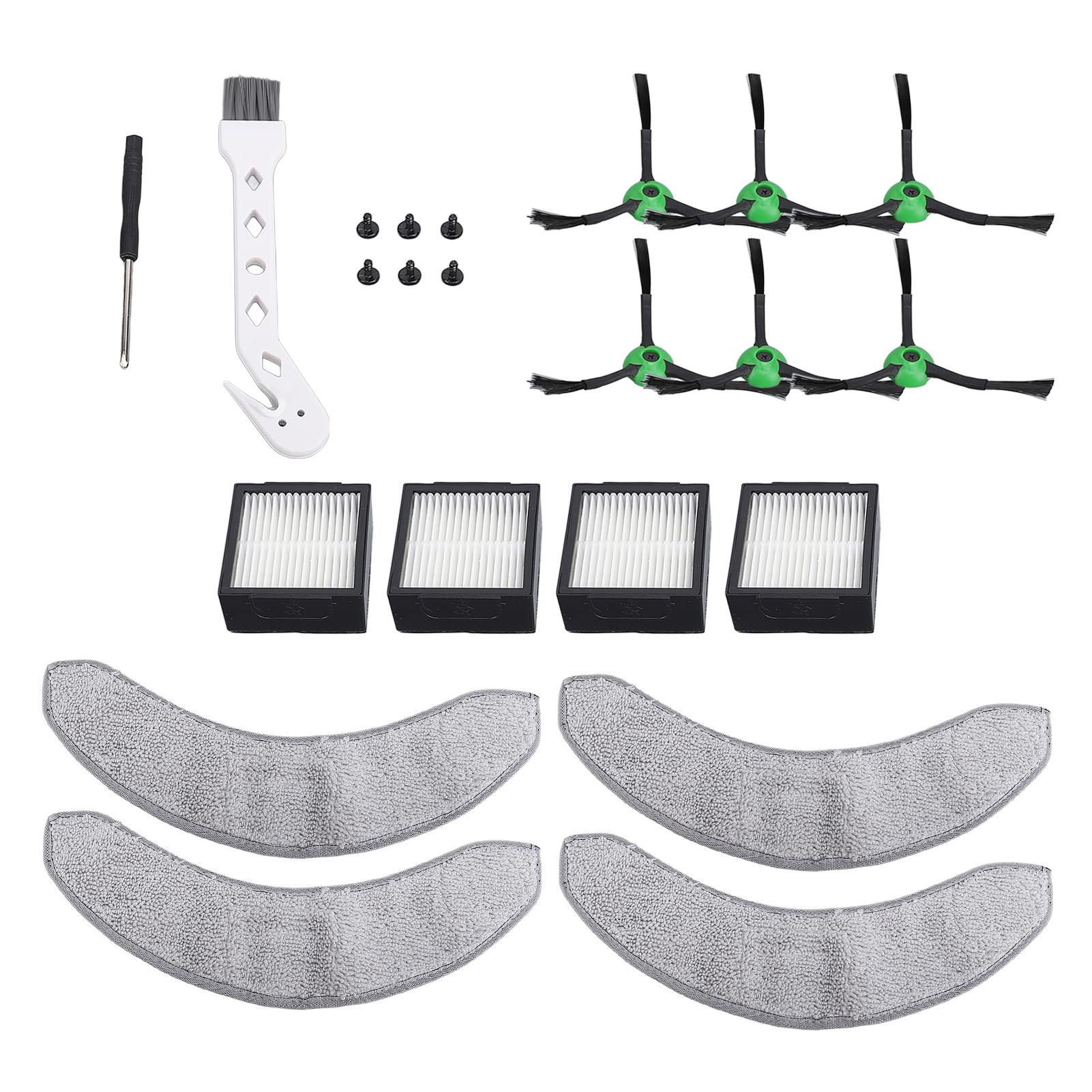 22-teiliges Set Ersatzteile für Combo J7 Saugroboter 6 Seitenbürsten 4 Wischpads 4 Filter Roboter
