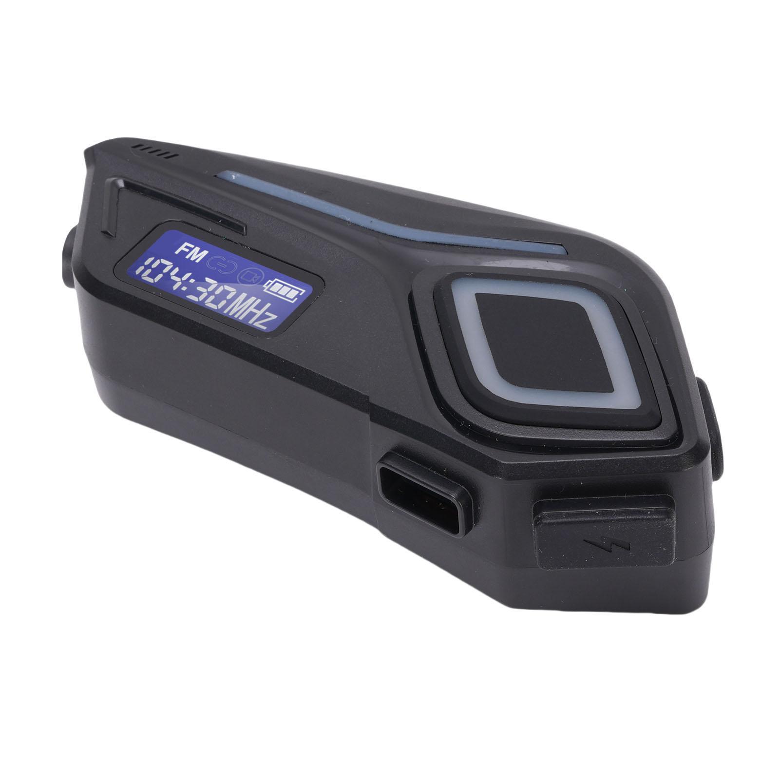Motorradhelm Lautsprecher Bluetooth 5.4 IPX8 Regendicht Multifunktionales Motorradhelm Headset