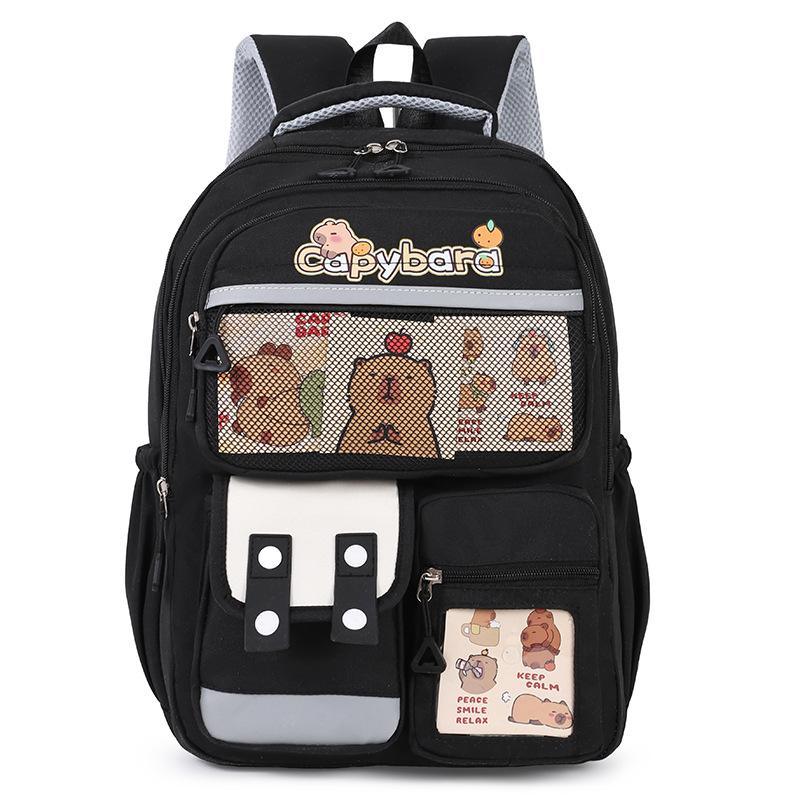Cartoon Grundschüler Schultasche Rucksack Leicht Großes Fassungsvermögen Verschleißfest Kinder Schultasche . gray