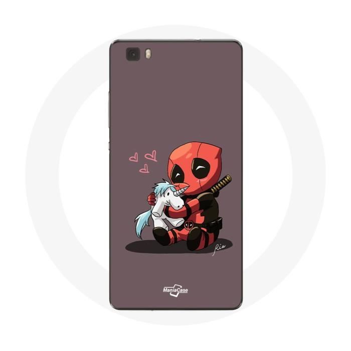 Hülle für Huawei P8 Lite DeadPool Einhorn Einhorn