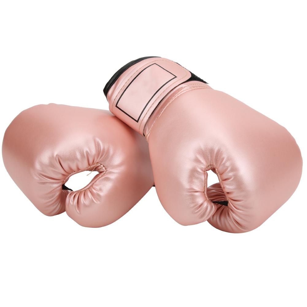 Atmungsaktive PU-Leder Boxhandschuhe Kind Sanda Sparring Sandsack Fäustlinge TrainingsausrüstungPink
