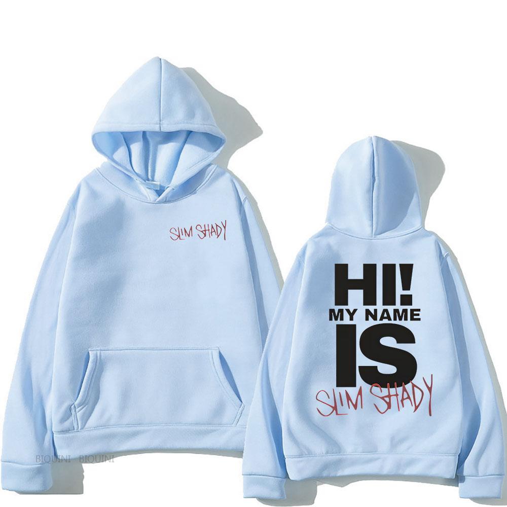 Eminem Slim Shady Hoodies Sudaderas Con Capucha Langarm Männer Frauen Sweatshirts mit Kapuze Sudaderas Fleece Unisex Pullover L