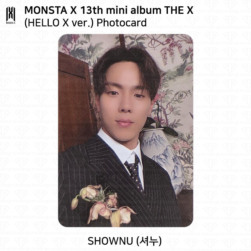 MONSTA X Das 13. Mini-Album THE X Fotobuch-Version Hello X-Version Offizielle Fotokarte Shownu (Hello X)