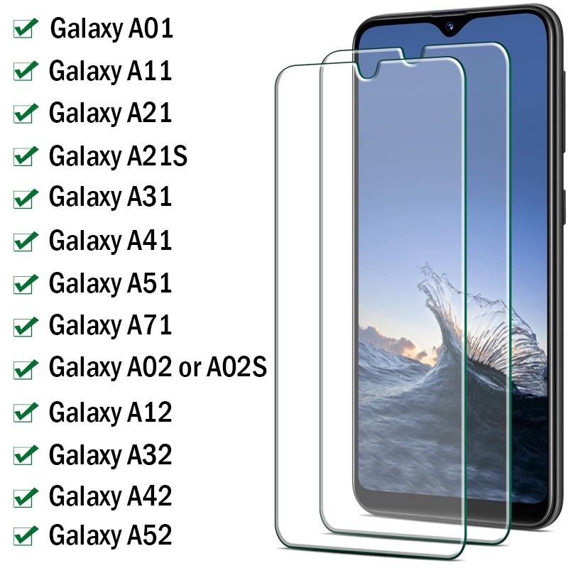 Gehärtetes Glas für Samsung Galaxy A02 A12 A22 A32 A42 A52 A72 Displayschutzfolie Galaxy A01 A21S A31 A41 A51 A71 Schutzfolie Samsung Galaxy A32 4G