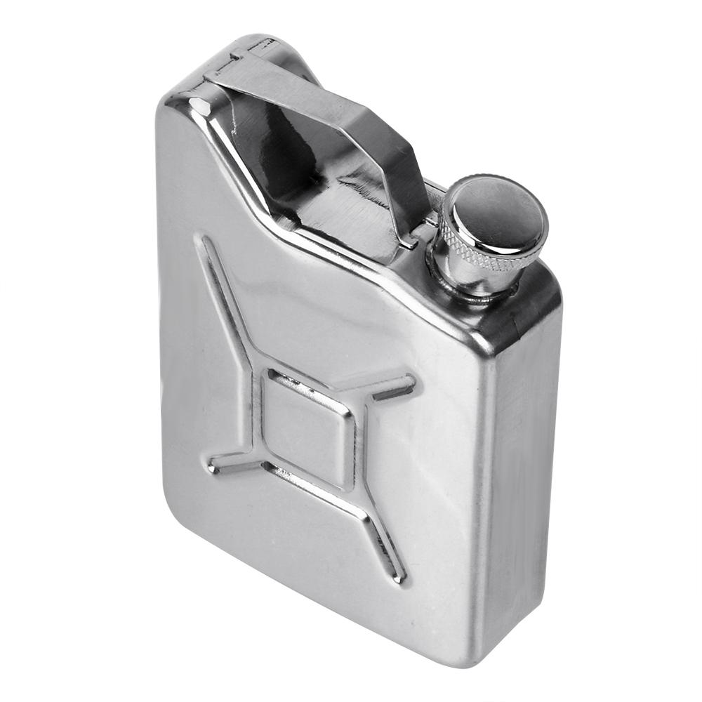 Alkohol Weinbehälter Trinkgeschirr 5 Unzen Edelstahl Flachmann Whisky Wodka Flaschenset für Party Bar Zuhause Benzineimer Stil