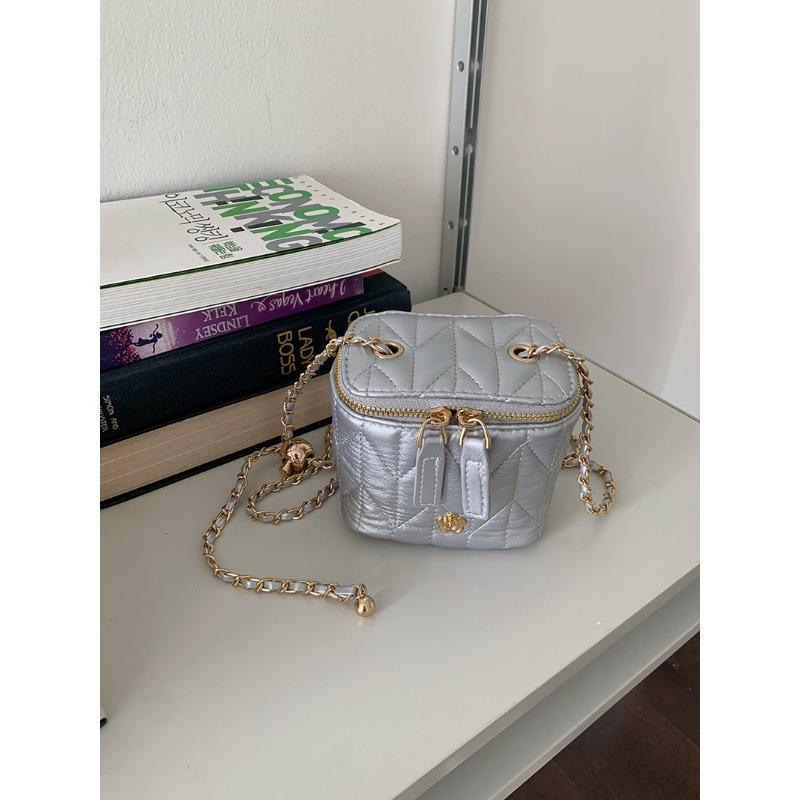 Diamant Kleiner Duft Look Mini-Ketten-Tasche für Damen Neuer Stil Sommer Kleine Quadratische Tasche Vielseitig Ins Crossbody-Tasche