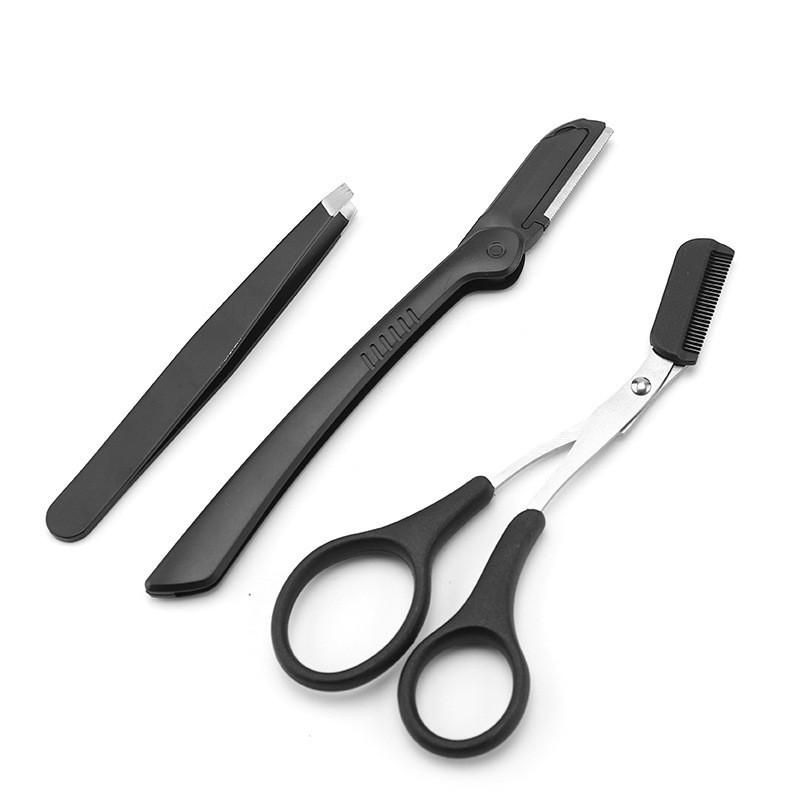 3PCS Augenbrauen Trimmer Beauty Tools für Anfänger Augenbrauen Schere Sicherheit Augenbrauen Haar Rasierer 3pcs