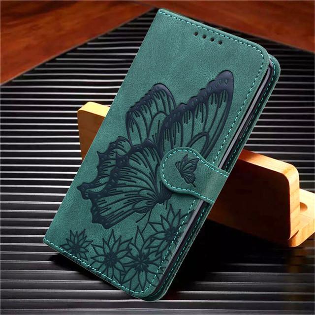 Luxus Leder Flip Handytasche für Samsung Galaxy A02s A12 A22 A32 A42 A52s A72 A82 A03s A13 A23s A33 A53 A04 A14 Brieftasche Abdeckung For A13 4G 5G grün