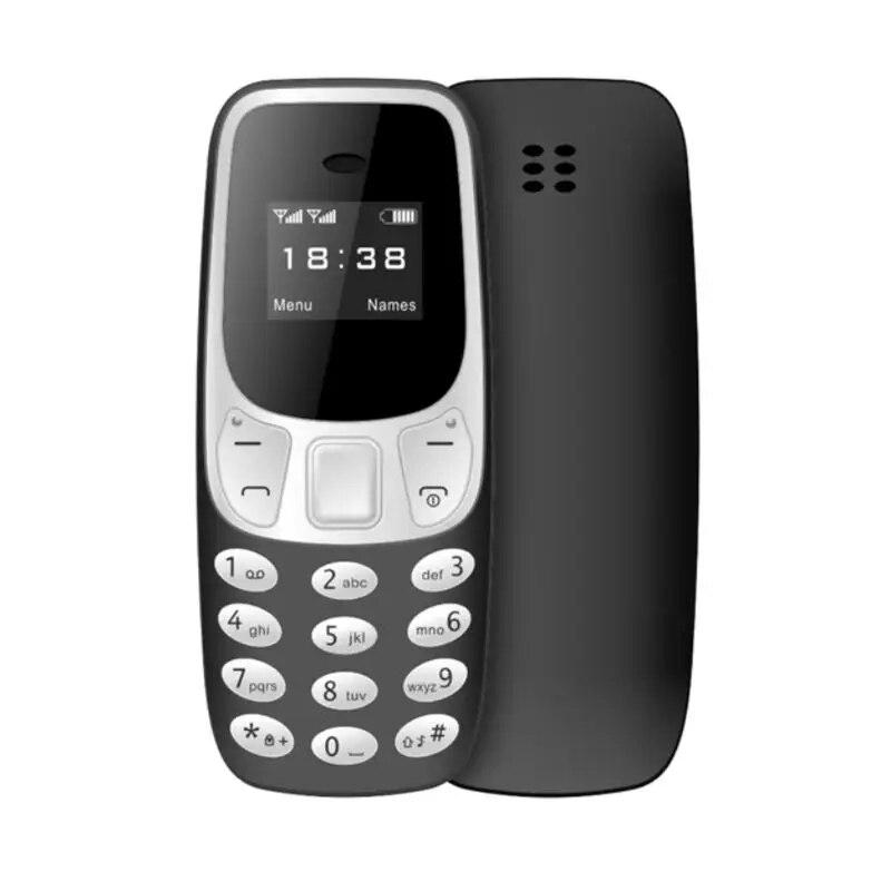 BM10 Mini-Handy mit Dual-Sim-Karte und MP3-Player, freigeschaltetes FM-Handy, Sprachwechsel-Wähltelefon, kabelloses Headset schwarz