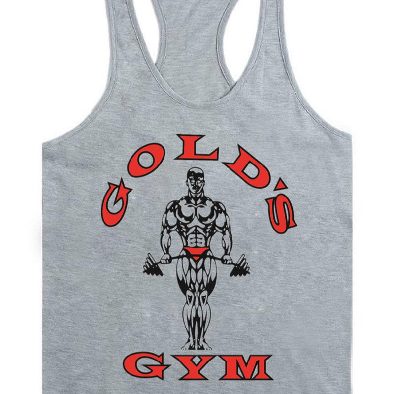 Ärmelloses Tanktop für Herren von Europe Golds, Weste für Bodybuilding und Fitness XXL grau