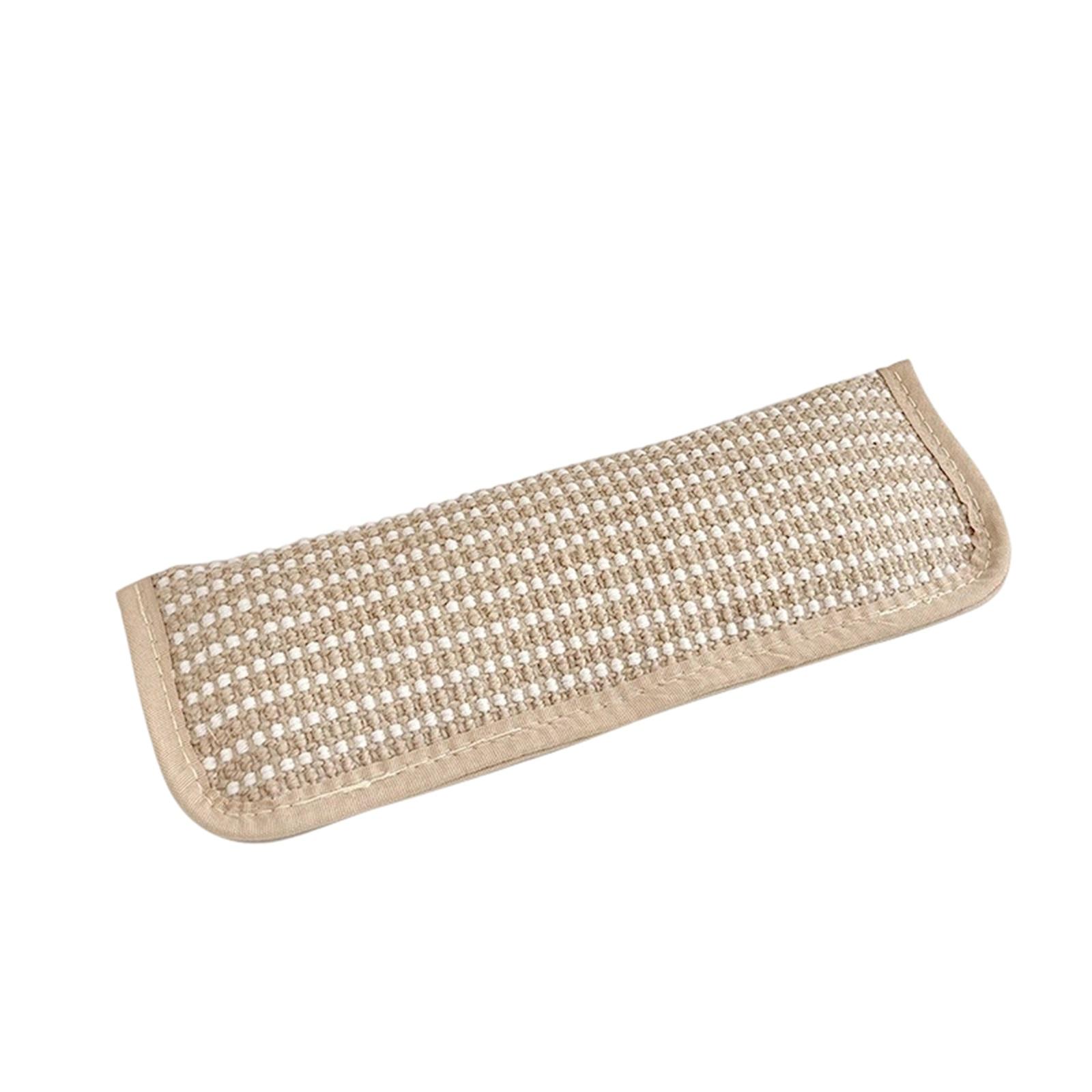 Katzenspielzeug Katzenminze-Kissen zum Kauen, schmutzabweisend, selbstunterhaltend und langeweilevertreibendes Katzenspielzeug, Sisal-Katzenkratzmatte mit Minze one size grün