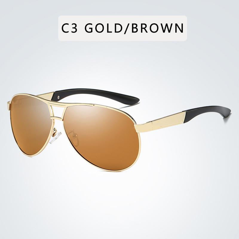 Luxus Herren Polarisierte Sonnenbrille Autofahren Sonnenbrille Männer Frauen Designer Vintage Schwarze Piloten Sonnenbrille UV400 Polarized