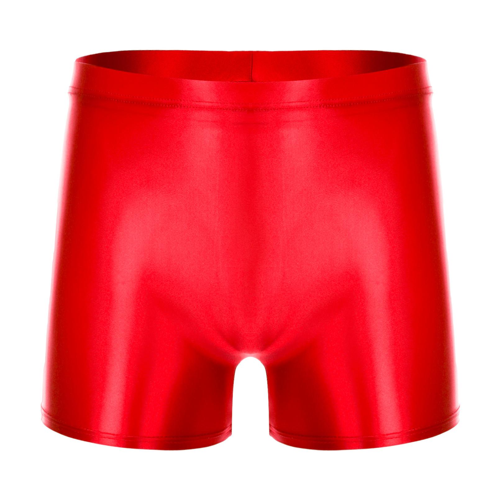 Ultradünne, bequeme Boxershorts, Badehose, Unterwäsche, Strandbekleidung, Sport-Badehose für Herren XL rot