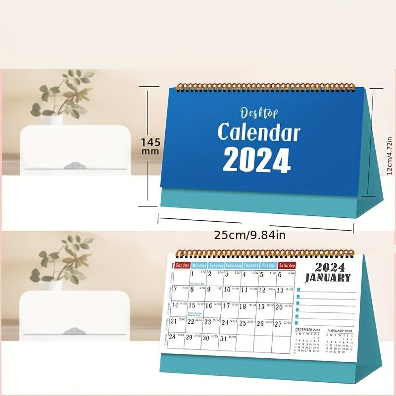 2024 Tischkalender, Kreativer Ausgefallener Kalender, Jahreskalender Notizbuchplan D