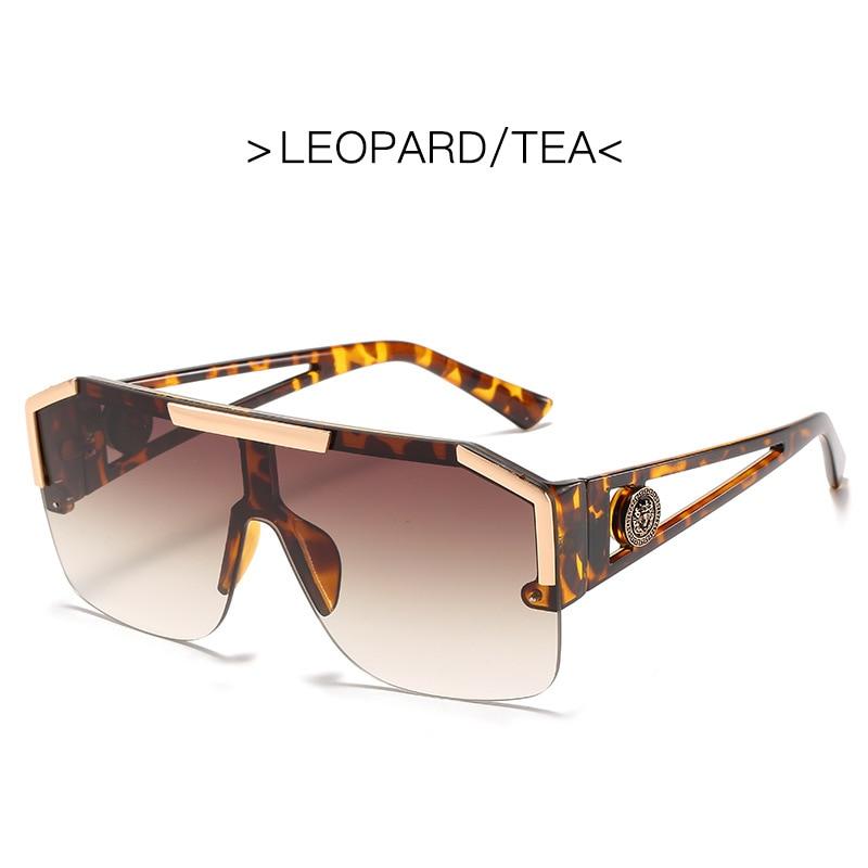 Luxuriöse, übergroße Sonnenbrille, Outdoor-Sonnenbrille für Damen, modische quadratische Sonnenbrille mit Farbverlauf