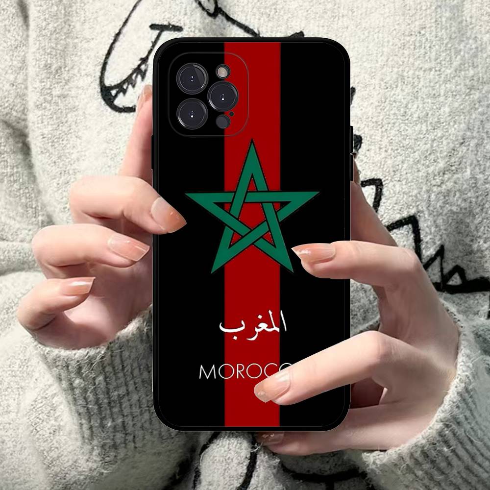 Maroc M-Marokko Flagge Für IPhone 17 16 15 14 13 12 11 Pro Max 13 17Air Stoßfest Weiche Handyhüllen Coque iPhone 13pro max