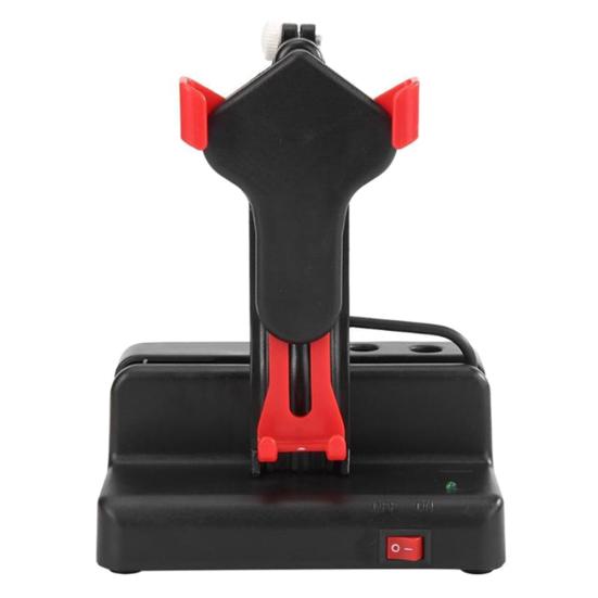 Automatischer Handy-Wackler mit Schaukelbewegung und Schrittzähler mit USB-Kabel rot