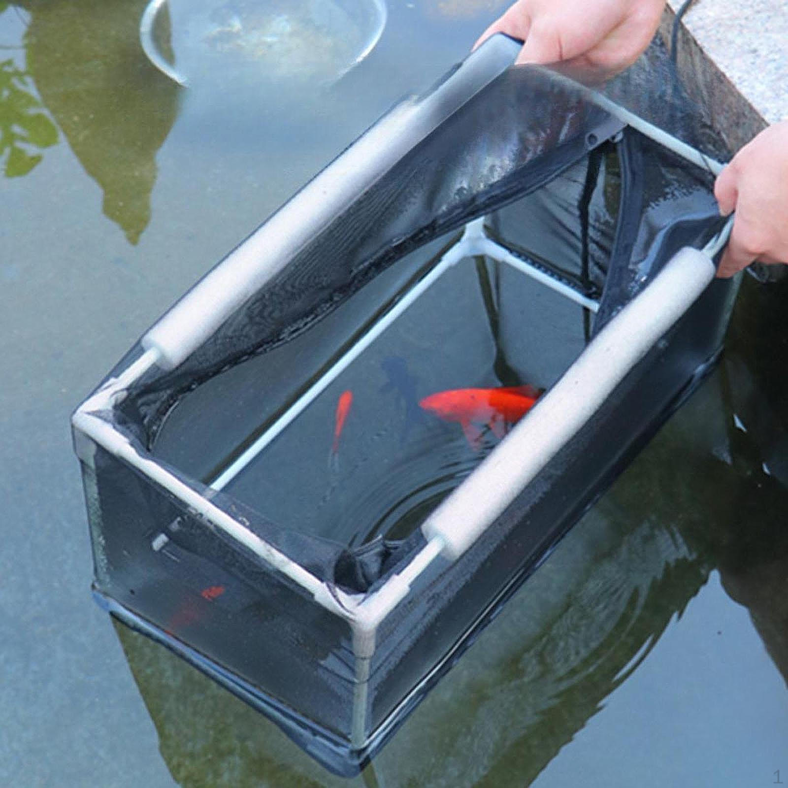 Aquarium Züchter Net Isolation Box Nylon Mesh Kunststoff Rahmen für Neugeborene Kleine Fische Einfach Installieren 32x17x17cm gray