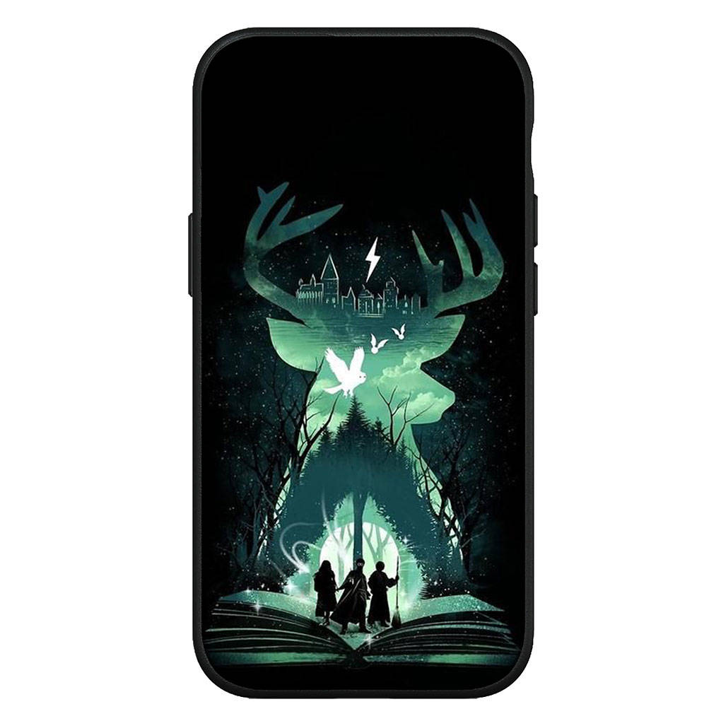 für Samsung Galaxy S24 S23 iPhone 16 15 14 Xiaomi Redmi Note 13 12 11 Plus 9 Pro Max X XR Handyhülle Zauberstab Kunst Ring Harries Potters OPPO Huawei Cover for Samsung Galaxy S23