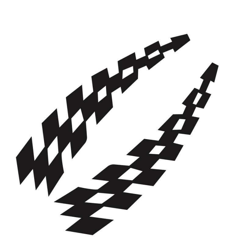 Racing Aufkleber Fahrzeug Auto Aufkleber Plaid Rad Flaggen Reflektor Sicherheit Vinyl Aufkleber Prävention Für schwarz
