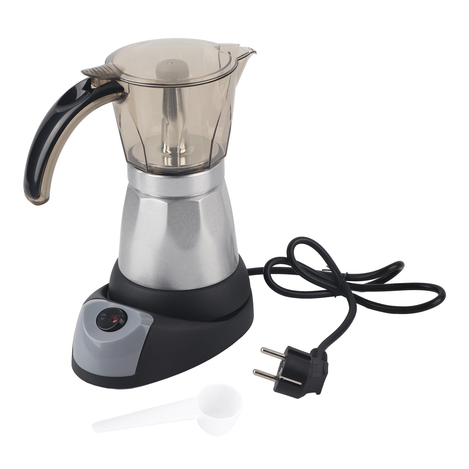 Große Kapazität Elektrische Moka Topf Herdplatte Espresso Kaffee Maker Kaffee Perkolator 150ml