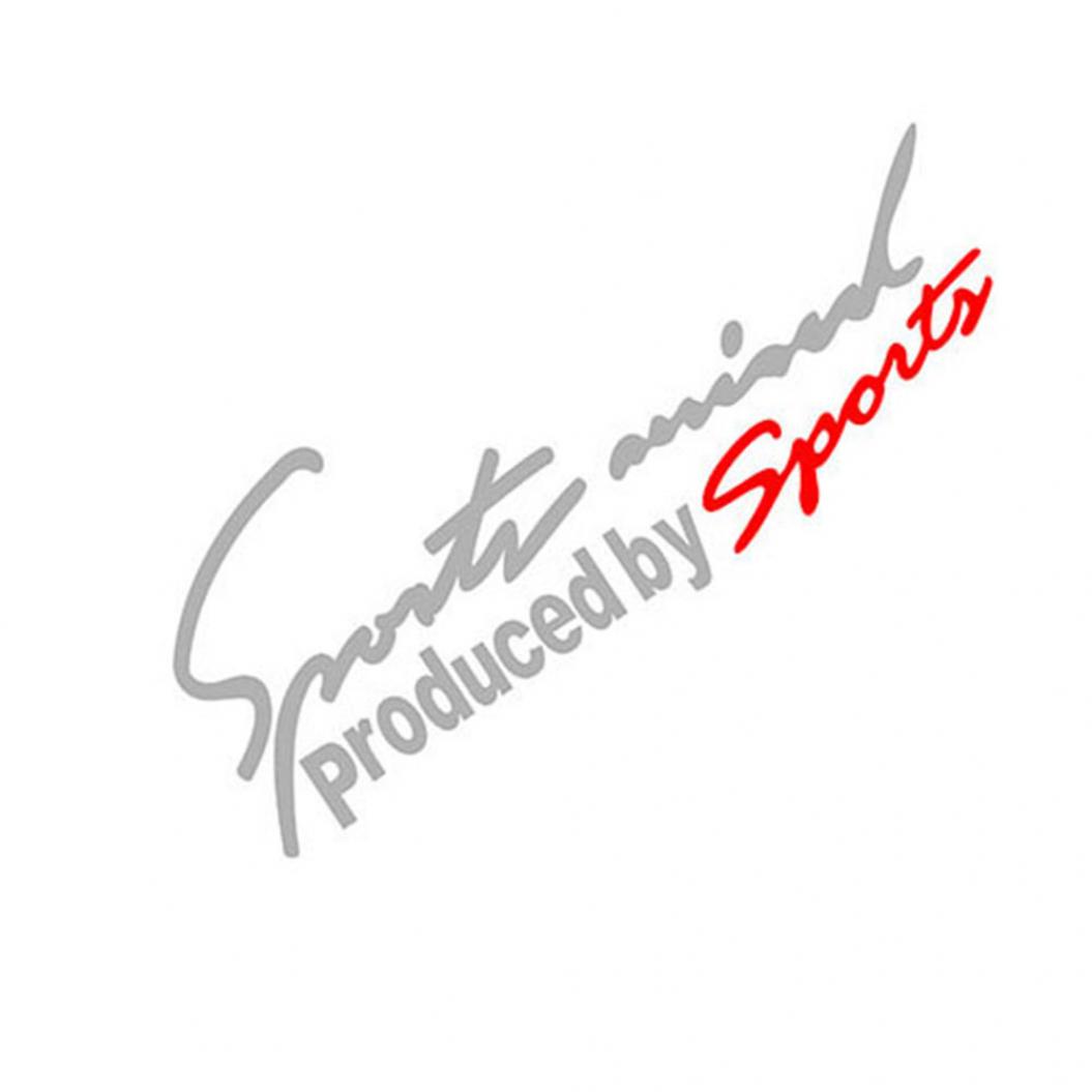 Auto Styling Sports Mind Aufkleber Emblem Abzeichen Aufkleber Auto Scheinwerfer Motorhaube Aufkleber 19x7cm