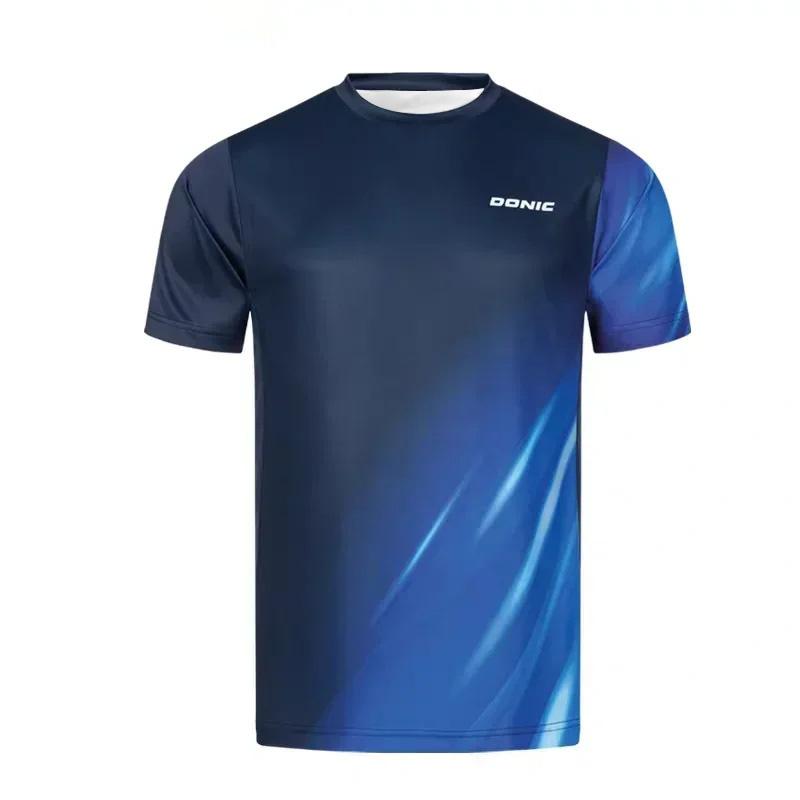 Herren Tischtennis T-Shirt mit 3D-Druck Herren Sommer Atmungsaktives Badminton T-Shirt Tischtennis Kurzarm Schnelltrocknendes Oberteil 6XL